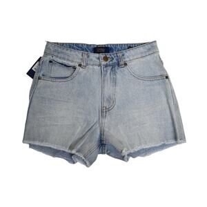 Cavalli Class Womens 27 Frayed Hem Denim Shorts NEW